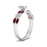 Load image into Gallery viewer, radiant-cut-single-prong-marquise-ruby-engagement-ring-and-band-in-FD9939RAGRUDR-NL-WG
