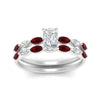 Load image into Gallery viewer, radiant-cut-single-prong-marquise-ruby-engagement-ring-and-band-in-FD9939RAGRUDR-NL-WG