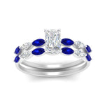 Load image into Gallery viewer, radiant-cut-single-prong-marquise-sapphire-engagement-ring-and-band-in-FD9939RAGSABL-NL-WG
