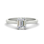 Load image into Gallery viewer, Radiant Solitaire Cathedral Ring With Floral Head