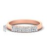 Load image into Gallery viewer, radiant-cut-stackable-seven-stone-band-in-rose-gold-FD8008RAB-0.50CT-NL-RG-HW