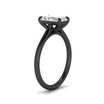 Load image into Gallery viewer, radiant-cut-stunning-solitaire-diamond-ring-in-black-gold-FD11296RARANGLE2-NL-BG