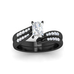 Load image into Gallery viewer, radiant-cut-swirl-channel-diamond-bridal-black-set-in-black-gold-FDENS4028RA-NL-BG.jpg
