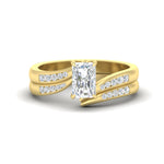 Load image into Gallery viewer, radiant-cut-swirl-channel-diamond-bridal-set-in-yellow-gold-FDENS4028RA-NL-YG.jpg
