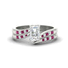 Load image into Gallery viewer, radiant-cut-swirl-channel-diamond-bridal-set-with-pink-sapphire-in-white-gold-FDENS4028RAGSADRPI-NL-WG.jpg