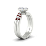 Load image into Gallery viewer, radiant-cut-swirl-channel-diamond-bridal-set-with-ruby-in-white-gold-FDENS4028RAGRUDR-NL-WG.jpg
