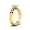 Load image into Gallery viewer, radiant-cut-swirl-channel-diamond-bridal-set-with-ruby-in-yellow-gold-FDENS4028RAGRUDRANGLE5-NL-YG.jpg