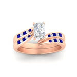 Load image into Gallery viewer, radiant-cut-swirl-channel-diamond-bridal-set-with-sapphire-in-rose-gold-FDENS4028RAGSABL-NL-RG.jpg

