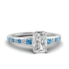 Load image into Gallery viewer, radiant-cut-swirl-engraved-channel-accent-diamond-engagement-ring-with-blue-topaz-in-FD122866RARGICBLTO-NL-WG