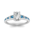 Thumbnail 51 - radiant-cut-swirl-engraved-channel-accent-diamond-engagement-ring-with-blue-topaz-in-FD122866RARGICBLTO-NL-WG