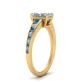 Thumbnail 76 - radiant-cut-swirl-engraved-channel-accent-diamond-engagement-ring-with-blue-topaz-in-FD122866RARGICBLTO-NL-YG