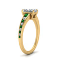 Thumbnail 73 - radiant-cut-swirl-engraved-channel-accent-diamond-engagement-ring-with-emerald-in-FD122866RARGEMGR-NL-YG