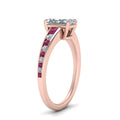 Thumbnail 13 - radiant-cut-swirl-engraved-channel-accent-diamond-engagement-ring-with-pink-sapphire-in-FD122866RARGSADRPI-NL-RG