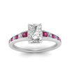Load image into Gallery viewer, radiant-cut-swirl-engraved-channel-accent-diamond-engagement-ring-with-pink-sapphire-in-FD122866RARGSADRPI-NL-WG