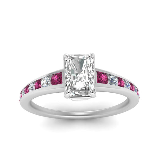 radiant-cut-swirl-engraved-channel-accent-diamond-engagement-ring-with-pink-sapphire-in-FD122866RARGSADRPI-NL-WG