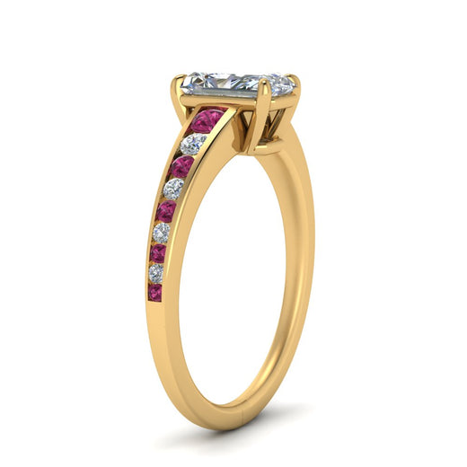 radiant-cut-swirl-engraved-channel-accent-diamond-engagement-ring-with-pink-sapphire-in-FD122866RARGSADRPI-NL-YG
