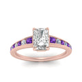 Thumbnail 27 - radiant-cut-swirl-engraved-channel-accent-diamond-engagement-ring-with-purple-topaz-in-FD122866RARGVITO-NL-RG