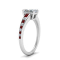 Thumbnail 46 - radiant-cut-swirl-engraved-channel-accent-diamond-engagement-ring-with-ruby-in-FD122866RARGRUDR-NL-WG