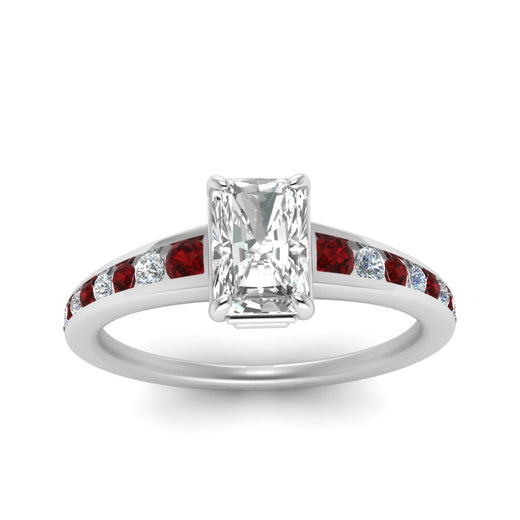 radiant-cut-swirl-engraved-channel-accent-diamond-engagement-ring-with-ruby-in-FD122866RARGRUDR-NL-WG