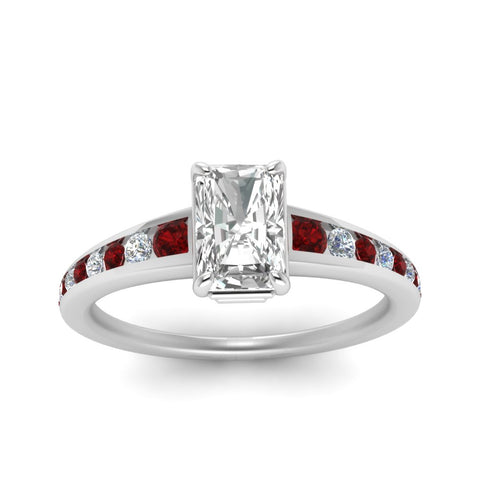 radiant-cut-swirl-engraved-channel-accent-diamond-engagement-ring-with-ruby-in-FD122866RARGRUDR-NL-WG