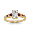 Load image into Gallery viewer, radiant-cut-swirl-engraved-channel-accent-diamond-engagement-ring-with-ruby-in-FD122866RARGRUDR-NL-YG