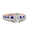 Load image into Gallery viewer, radiant-cut-swirl-engraved-channel-accent-diamond-engagement-ring-with-sapphire-in-FD122866RARGSABL-NL-RG