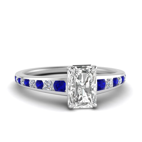 radiant-cut-swirl-engraved-channel-accent-diamond-engagement-ring-with-sapphire-in-FD122866RARGSABL-NL-WG