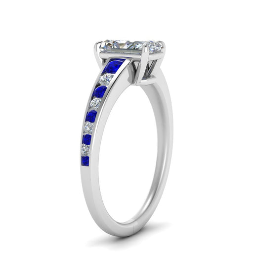 radiant-cut-swirl-engraved-channel-accent-diamond-engagement-ring-with-sapphire-in-FD122866RARGSABL-NL-WG