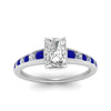 Load image into Gallery viewer, radiant-cut-swirl-engraved-channel-accent-diamond-engagement-ring-with-sapphire-in-FD122866RARGSABL-NL-WG