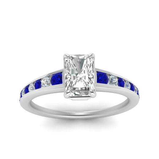 radiant-cut-swirl-engraved-channel-accent-diamond-engagement-ring-with-sapphire-in-FD122866RARGSABL-NL-WG