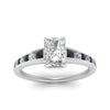 Load image into Gallery viewer, radiant-cut-swirl-engraved-channel-accent-engagement-ring-with-black-diamond-in-FD122866RARGBLACK-NL-WG