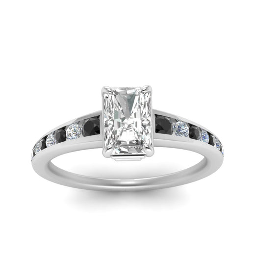 radiant-cut-swirl-engraved-channel-accent-engagement-ring-with-black-diamond-in-FD122866RARGBLACK-NL-WG