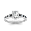 Thumbnail 3 - radiant-cut-swirl-engraved-channel-accent-engagement-ring-with-black-diamond-in-FD122866RARGBLACK-NL-WG