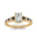 Thumbnail 81 - radiant-cut-swirl-engraved-channel-accent-engagement-ring-with-black-diamond-in-FD122866RARGBLACK-NL-YG