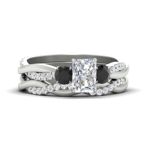 radiant-cut-three-stone-twisted-black-diamond-wedding-band-in-white-gold-fdens3301ragblacksleep-nl-wg.jpg