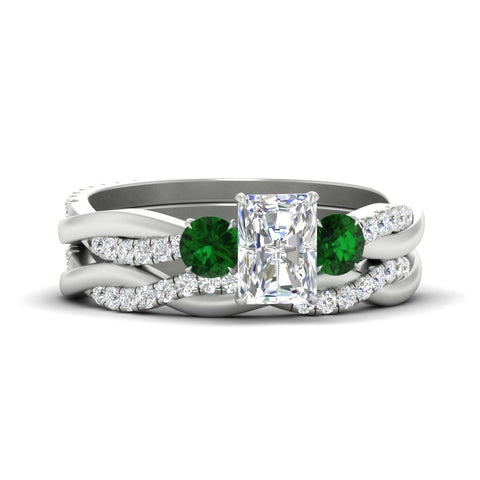 radiant-cut-three-stone-twisted-emerald-wedding-band-in-white-gold-fdens3301ragemgrsleep-nl-wg.jpg