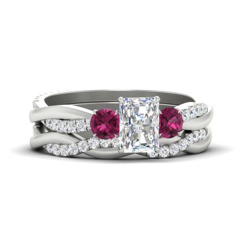 radiant-cut-three-stone-twisted-pink-sapphire-wedding-band-in-white-gold-fdens3301ragsadrpisleep-nl-wg.jpg