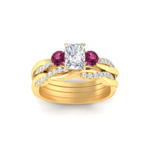 radiant-cut-three-stone-twisted-pink-sapphire-wedding-band-in-yellow-gold-fdens3301ragsadrpiangle5-nl-yg.jpg