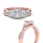 Load image into Gallery viewer, radiant-cut-twisted-floral-prong-diamond-wedding-set-in-rose-gold-FD10257RA-ANGLE3-NL-RG?v=1756360067
