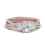 Load image into Gallery viewer, radiant-cut-twisted-floral-prong-diamond-wedding-set-in-rose-gold-FD10257RA-NL-RG?v=1756360067
