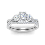 Load image into Gallery viewer, radiant-cut-twisted-floral-prong-diamond-wedding-set-in-white-gold-FD10257RA-ANGLE5-NL-WG_e7c1f7d1-75fb-476b-aae3-000dd75eee89?v=1756360178
