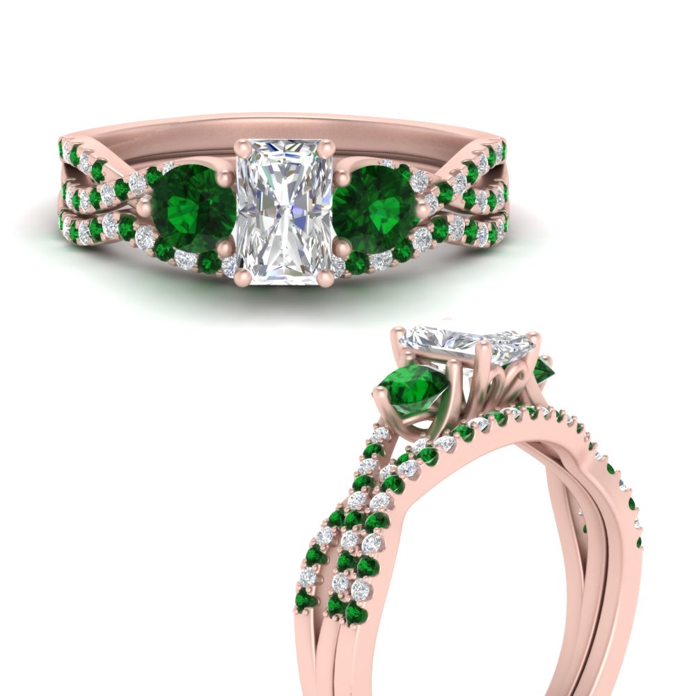 radiant-cut-twisted-floral-prong-emerald-wedding-set-in-rose-gold-FD10257RAGEMGR-ANGLE3-NL-RG?v=1756360068