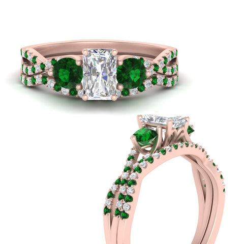 radiant-cut-twisted-floral-prong-emerald-wedding-set-in-rose-gold-FD10257RAGEMGR-ANGLE3-NL-RG?v=1756360068