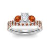 Load image into Gallery viewer, radiant-cut-twisted-floral-prong-orange-sapphire-wedding-set-in-white-gold-FD10257RAGSAOR-ANGLE5-NL-WG_8308a4ae-31f0-4a55-a24c-21c887b78abf?v=1756360178