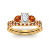 Load image into Gallery viewer, radiant-cut-twisted-floral-prong-orange-sapphire-wedding-set-in-yellow-gold-FD10257RAGSAOR-ANGLE5-NL-YG_41de63d4-8881-45e5-a622-7cf1d018f8de?v=1756360178