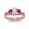 Load image into Gallery viewer, radiant-cut-twisted-floral-prong-pink-sapphire-wedding-set-in-rose-gold-FD10257RAGSADRPI-ANGLE5-NL-RG_42fe984e-29f6-43ab-8ec5-f36757b17e2a?v=1756360178