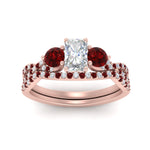 Load image into Gallery viewer, radiant-cut-twisted-floral-prong-ruby-wedding-set-in-rose-gold-FD10257RAGRUDR-ANGLE5-NL-RG_cf390a1b-b058-4eaf-9d63-7bb9f106501e?v=1756360178
