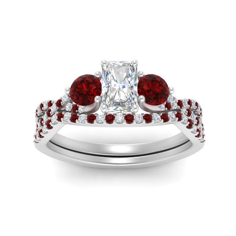 radiant-cut-twisted-floral-prong-ruby-wedding-set-in-white-gold-FD10257RAGRUDR-ANGLE5-NL-WG?v=1756360067