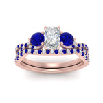 Load image into Gallery viewer, radiant-cut-twisted-floral-prong-sapphire-wedding-set-in-rose-gold-FD10257RAGSABL-ANGLE5-NL-RG_d2d1cda4-3d95-4123-aae1-ba46c70b243d?v=1756360178
