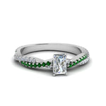 Load image into Gallery viewer, radiant-cut-twisted-vine-diamond-engagement-ring-for-women-with-emerald-in-14K-white-gold-FD8233RARGEMGR-NL-WG.jpg
